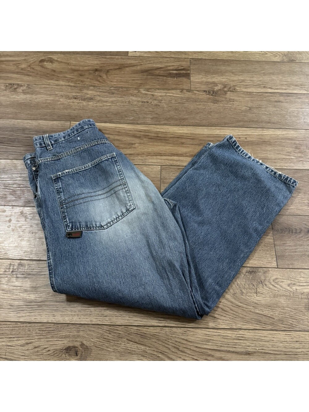 Vtg Plugg Co Baggy Skate Jeans Men 34x32 Blue Y2K Denim